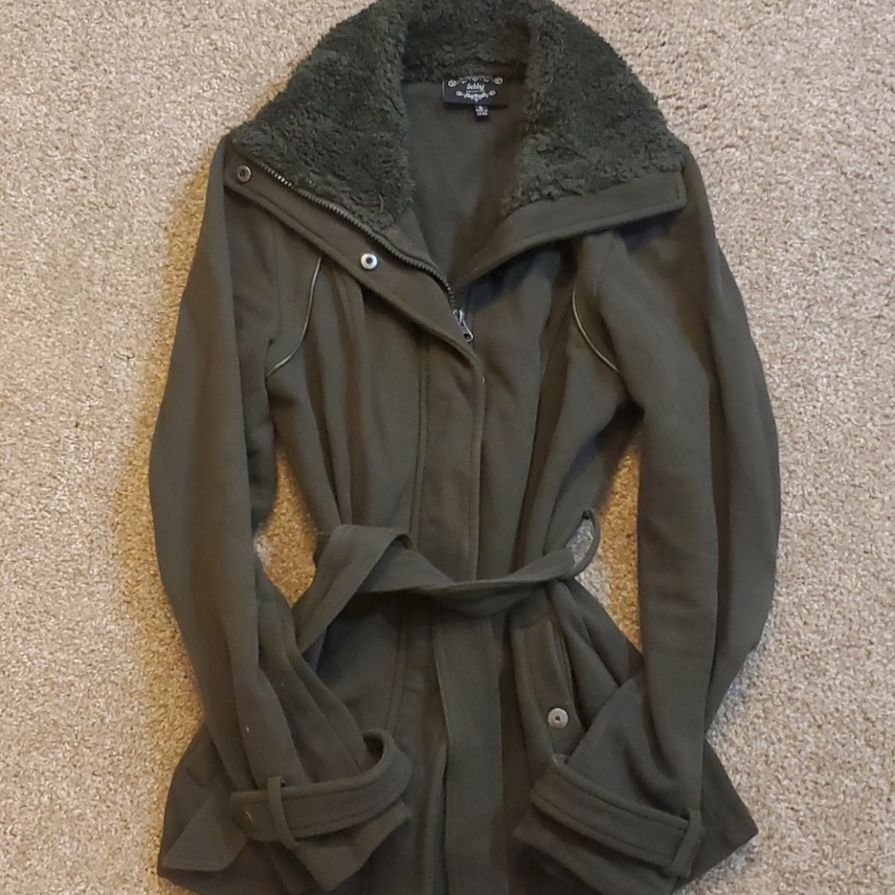 Forest Green sweatshirt jacket
